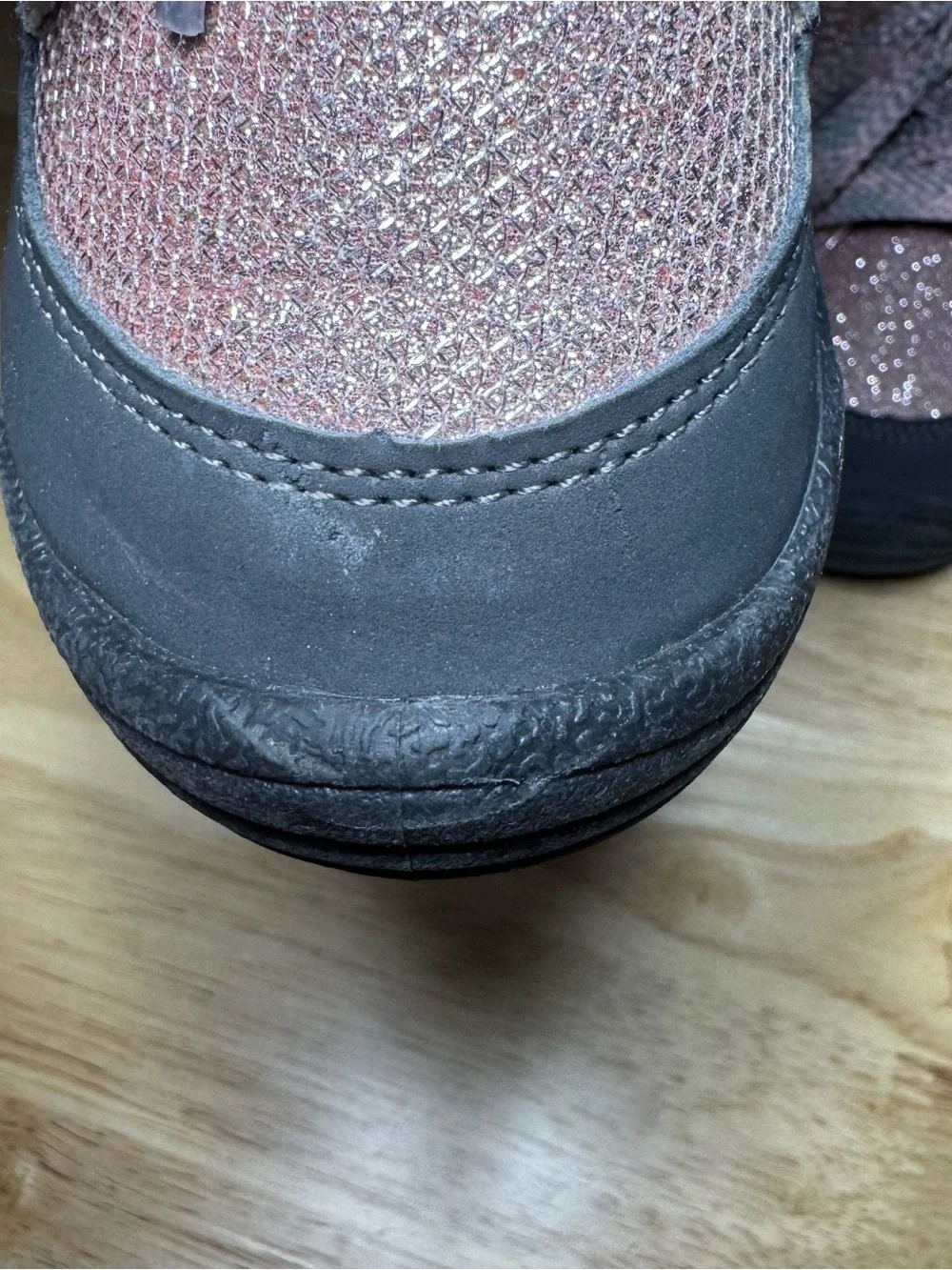 OshKosh B'gosh Toddler Girls 6M Pink Sparkle Lace Up Faux Fur Winter Boots